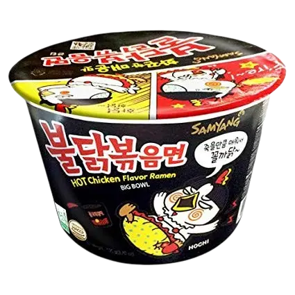 Nouilles Buldak Poulet Epicé en bol